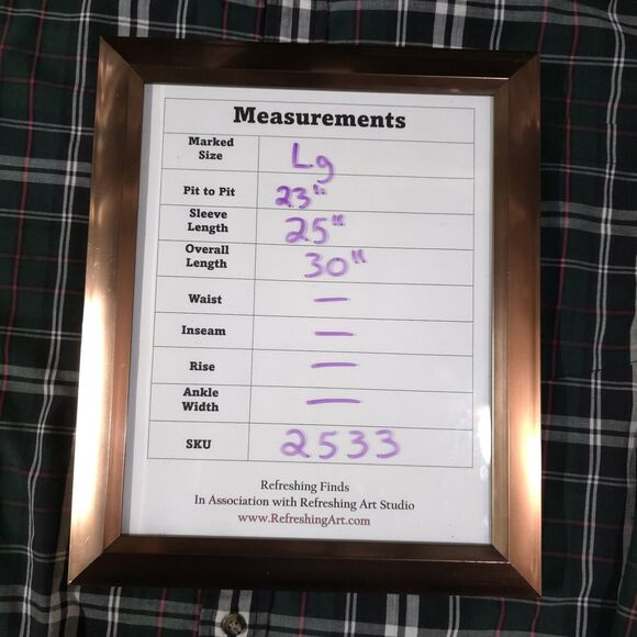 Button Long Sleeve Collared Shirt Mens Lg Green Plaid Holiday Lightweight Logo - Picture 2 of 16